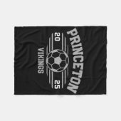 Princeton Vikings Soccer Byll 2025 Fleecedecke (Vorderseite (Horizontal))