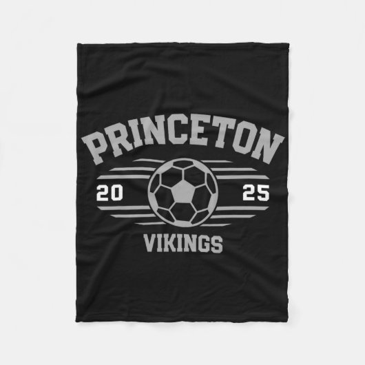 Princeton Vikings Soccer Byll 2025 Fleecedecke (Vorderseite)