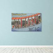 Princeton, West Virginia - Große Briefmarkenszenen Leinwanddruck (Insitu (Holzboden))