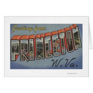 Princeton, West Virginia - große Buchstabe-Szenen