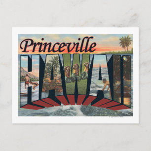 Princeville, Hawaii - Große Briefszenen Postkarte