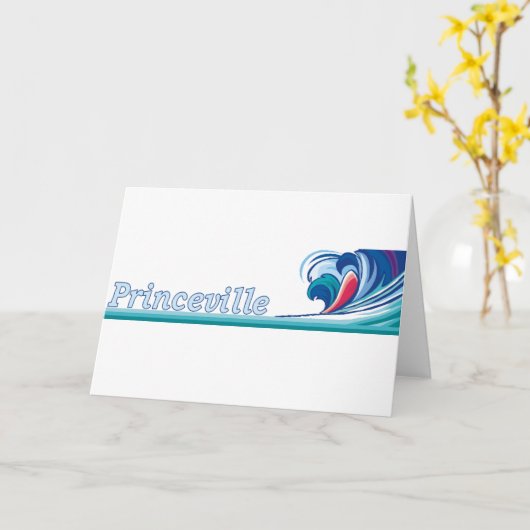 Princeville, Hawaii Karte (Gelbe Blume)