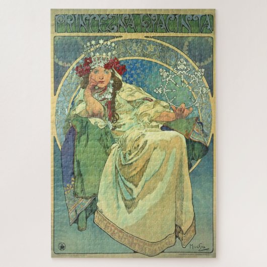 Princezna Hyacinth von Alphonse Mucha Puzzle (Vertikal)