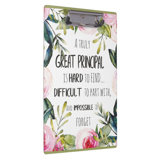 Principal Appreciation Gift Principal Office Dekor Klemmbrett (Rechts)
