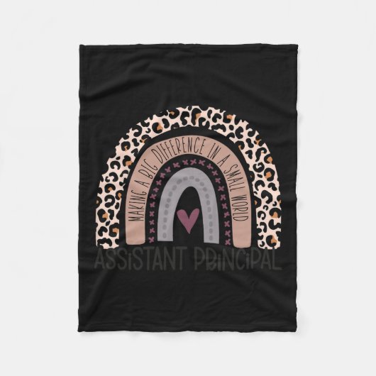 Principal Apprecision Leopard Principal Print Rain Fleecedecke (Vorderseite)