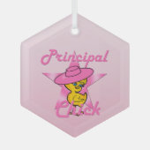 Principal Chick #8 Ornament Aus Glas (Vorderseite)