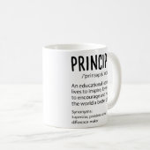 Principal Definition Funny Gift für Lehrer Kaffeetasse (VorderseiteRechts)