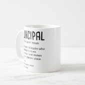 Principal Definition Funny Gift für Lehrer Kaffeetasse (Vorderseite Links)