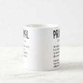 Principal Definition Funny Gift für Lehrer Kaffeetasse (Mittel)