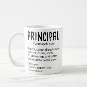 Principal Definition Funny Gift für Lehrer Kaffeetasse