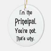 Principal, du bist nicht keramik ornament (Links)