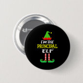 Principal Elf Matching Family Group Christmas Button (Vorne & Hinten)
