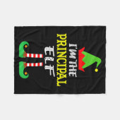 Principal Elf Matching Family Group Christmas Fleecedecke (Vorderseite (Horizontal))
