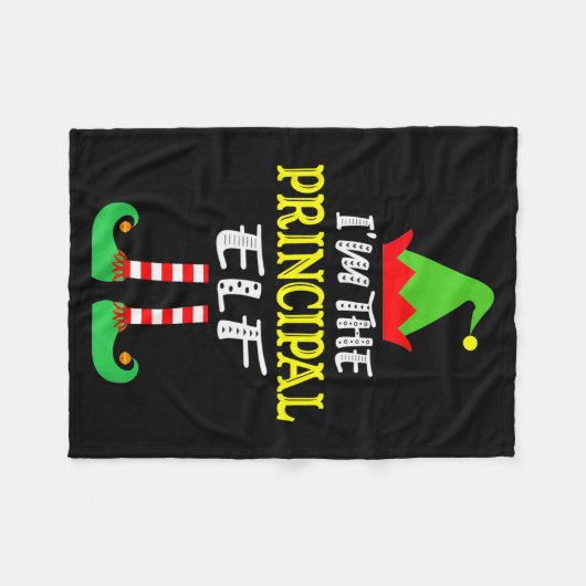 Principal Elf Matching Family Group Christmas Fleecedecke (Vorderseite (Horizontal))