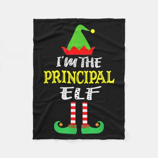 Principal Elf Matching Family Group Christmas Fleecedecke (Vorderseite)