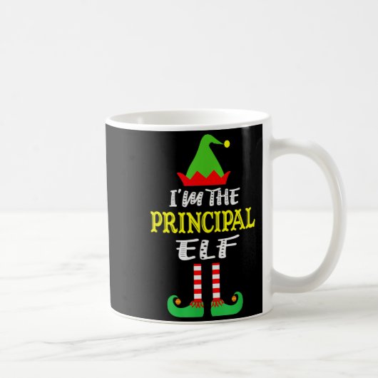 Principal Elf Matching Family Group Christmas Kaffeetasse (Rechts)