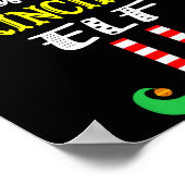 Principal Elf Matching Family Group Christmas Poster (Ecke)