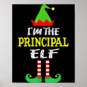 Principal Elf Matching Family Group Christmas Poster (Vorne)