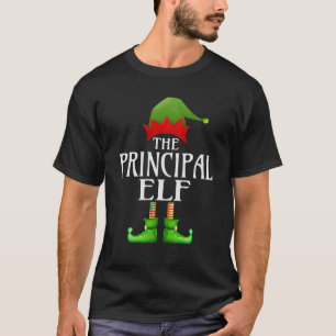Principal Elf Xmas Funny Familie passt Weihnachten T-Shirt