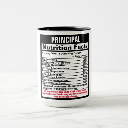 Principal Funny Gift Tasse (Zentrum)