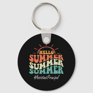 Principal Groovy Letzten Schultag Hallo Sommer Schlüsselanhänger