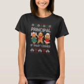 Principal Of Smart Cookies Christmas Gingerbread C T-Shirt (Vorderseite)