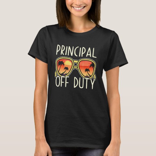 Principal Off Duty Sonnenbrille Beach Vacation App T-Shirt (Vorderseite)