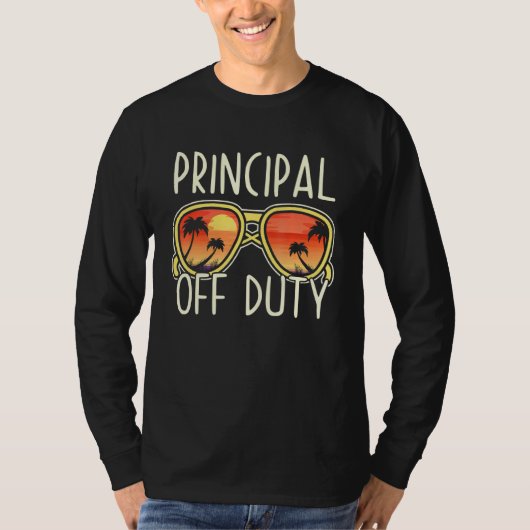 Principal Off Duty Sonnenbrille Beach Vacation App T-Shirt (Vorderseite)