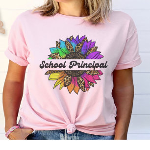Principal Profession Regenbogen Sonnenblume T-Shirt