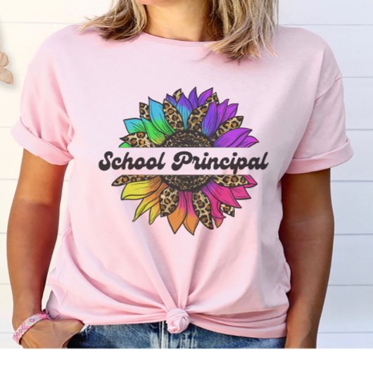Principal Profession Regenbogen Sonnenblume T-Shirt