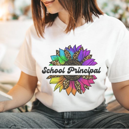 Principal Profession Regenbogen Sonnenblume T-Shirt