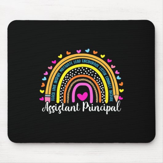 Principal Rainbow I#39; wird für Ihre Schule da se Mousepad (Vorne)