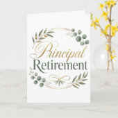 Principal Retirement Gift Karte (Gelbe Blume)