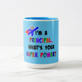 Principal Superhero Zweifarbige Tasse (Mittel)