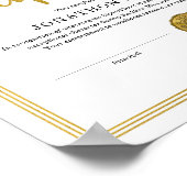 Principal's Award Certificate Poster (Ecke)