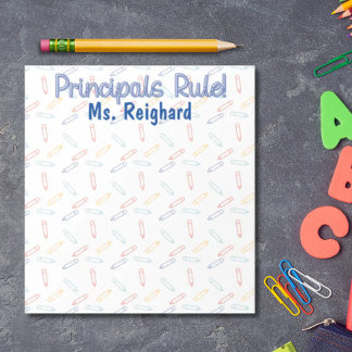 Principal's Notepad, Principals Rule! Notizblock