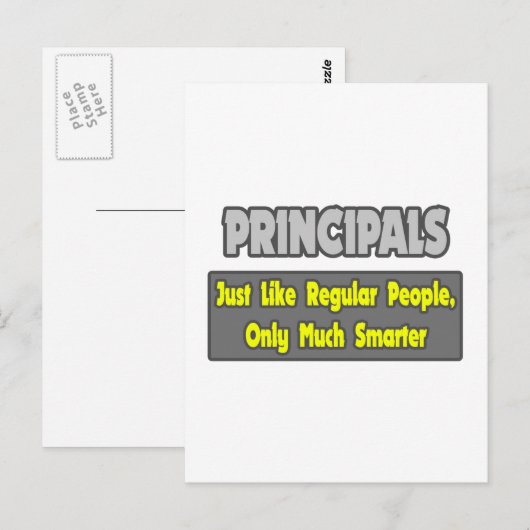 Principals.. Smarter Postkarte (Vorne/Hinten)