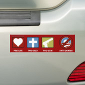 Princples gegen Obama Autoaufkleber (Auf Auto)