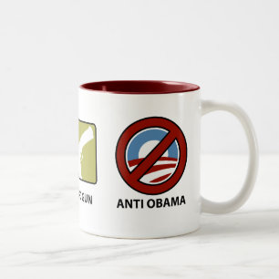 Princples gegen Obama Zweifarbige Tasse