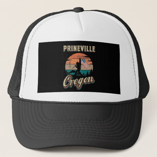 Prineville Oregon Truckerkappe (Vorderseite)
