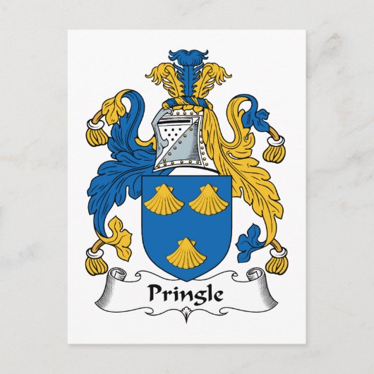 Pringle-Familienwappen Postkarte (Vorderseite)