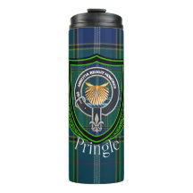 Pringle Schottischer Clan-Tartan und Wappen