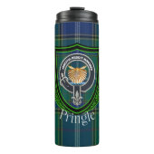 Pringle Scottish Clan Tartan and Crest Thermosbecher (Vorderseite)