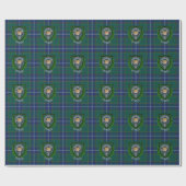 Pringle Scottish Clan Tartan & Crest Geschenkpapier (Flach)