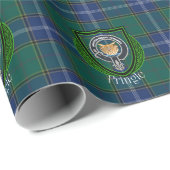 Pringle Scottish Clan Tartan & Crest Geschenkpapier (Rolleneckpunkt)