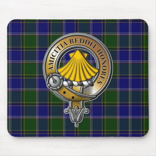 Pringle Tartan & Abzeichen Mousepad (Vorne)