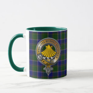 Pringle Tartan & Abzeichen Tasse