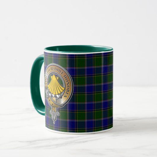 Pringle Tartan & Abzeichen Tasse (Vorderseite Links)