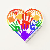 Prinicpal Pride Heart Shaped Notebook Notizblock (Rückseite)
