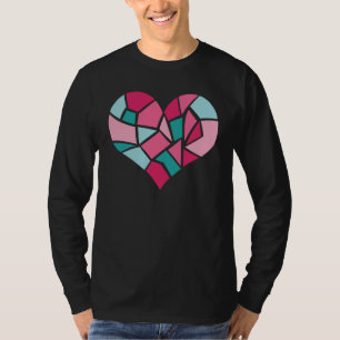 Prink Broken Heart Liebe Puzzle Valentinstag Sim T-Shirt